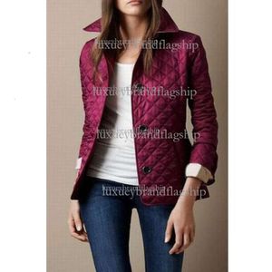 UK Women Quilted Diamond Winter Jackets Coats for Suit England Brit Outdoor Jacket Blazers Single Breasted London Slim Coat Long Sleeve