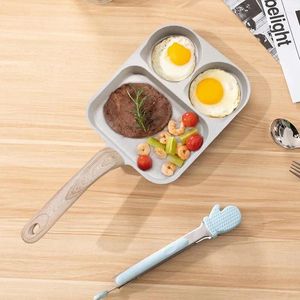 Kantor 3-i-1 nonstick Egg Frying Pot Pan Pancake Hamburg Steak Cooking Breakfast Maker Induction Cookware Accessories