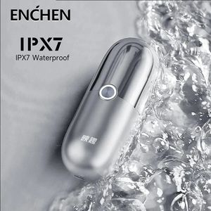 Enchen X5 Mini USB Tıraş Talers Erkekler için IPX7 Su Geçirmez Taşınabilir Elektrikli Tıraş Makinesi Şarj Edilebilir Kablosuz Yüz Sakal Kesme Makinesi 240111