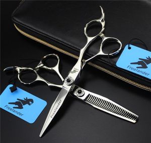 Hair Scissors lander Brand 6 Inch Professional Hairdressing Sharp Blade Salon Equipment Barber Cut Tools1010163