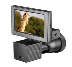 Visione notturna HD 1080P Display da 43 pollici Videocamera con mirino siamese Illuminatore a infrarossi Cannocchiale da caccia Ottico2235671