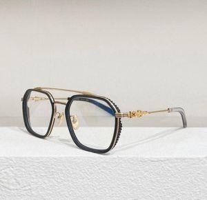 Nowe popularne retro okulary okulary kobiety okulary recepty w stylu punkowym Kwadratowa stalowa rama z skórzanym pudełkiem HD Top Q9789805