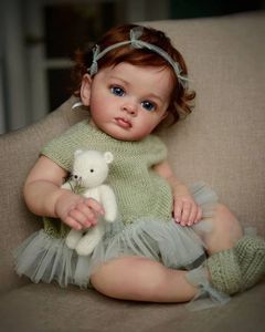 NPK 60cm完成した人形の写真で生まれ変わったTutti幼児の女の子の手塗りのジェネシス高品質の3Dスキン240111