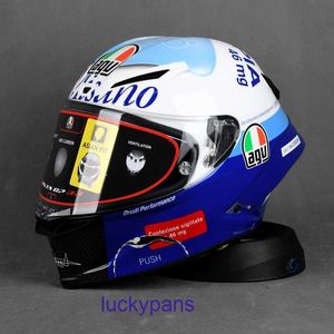 Ice GP RR AGV Blue Chameleon Black Pista Red Trail Bright Matte Carbon Fiber Motorcycle Helmet Full F82G