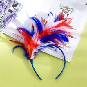 Woman Feather Hair Hoop Bride Head Band Reusable Party Formal Hat Headwear Opp Package With High Quality 0112