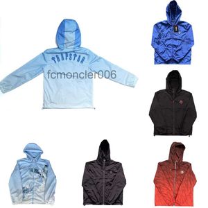 23sss Neue hochwertige Männer Trapstar Jacke Sportswear Irongate t Windjacke-schwarz 1to1 gestickte Buchstaben Damen Reißverschluss Sonnenschutz A035 8VHZ