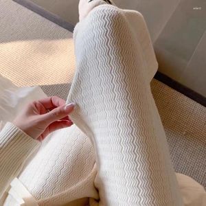 Women's Pants Spring Autumn White High Waist Knit Wide-Leg Loose Idle Simple And Thin Mopping Casual Wholesale