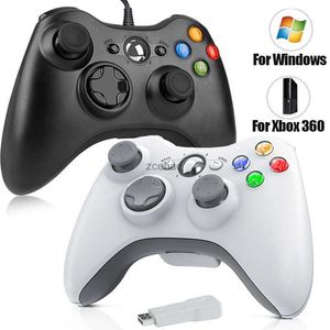 Controladores de jogo Joysticks sem fio / com fio 2.4G Gaming Controller PC 6-Axis Joystick Dual Vibration para Xbox360 / Window Video Game Gamepad