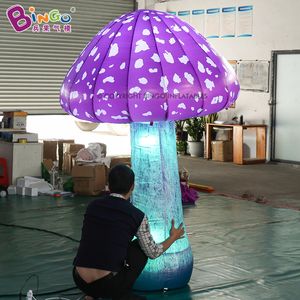 vendita all'ingrosso modelli di funghi gonfiabili di illuminazione al dettaglio in fabbrica piante di simulazione di palloncini di funghi artificiali per la decorazione esterna con aria