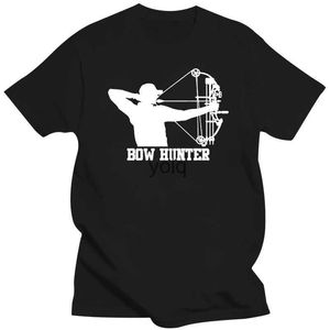 Erkek Tişörtleri 2019 Moda% 100 Pamuk Kısa Kollu Yaz T-Shirt Bow Hunter T-Shirt Av Geyiği Silah Hakları Akşam Yemeği Faers Günü Hediye T-Shirtyolq