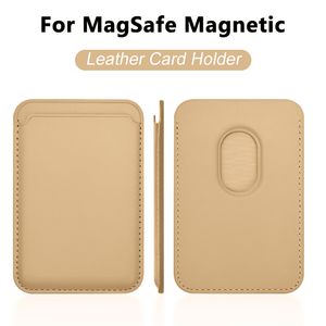 Luxo para macsafe caso carteira de couro magnético para iphone 13 12 11 14 pro max 15pro s23 titular do cartão saco do telefone capa acessórios