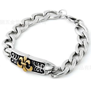 Designer CH Armband för kvinnor Chromes Rostfritt stål Casting Brand Fashion Personlighet smycken Heart Cross Men Chain Armband Classic Bangle New 2024 UCS1