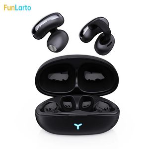 Hörlurar trådlösa öronsnäckor trådlöst öronklippluftsledning Hörlurar Bluetooth 5.3 Små öronhängen med öppna öron.