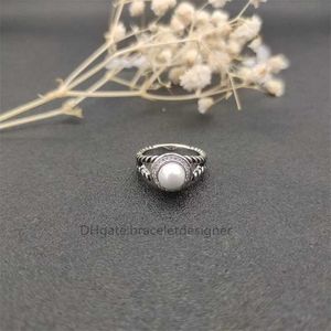 Diamond Luxury Pearl Wedding Ring Round Designer High Wholesale Quality Gift Rings