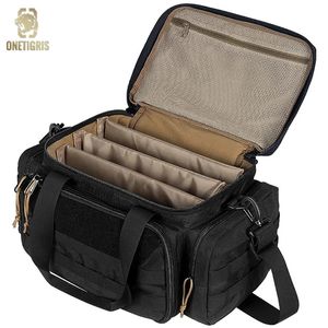 Onetigris Tactical Range Bag Molle System Outdoor Hunting Accessory Nylon Gun Case Pack Pistol Tools Shoulder Sniper Black 240111