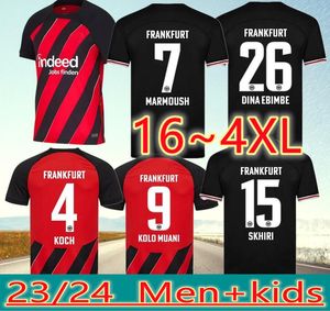 Eintracht Frankfurt Soccer Jerseys 23 24 M.Gotze Kostic Sow Kolo Muani Hinteregger Kamada Borre Shirt red