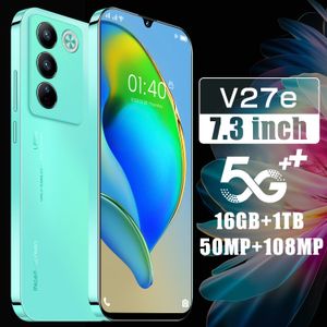 2024 NOWOŚĆ ZASTĘPNIK V27E Smartfon 7.3-calowy 2 16 HD Photo Android 5G Handel zagranicznych Producent telefonu komórkowego Producent
