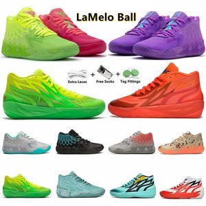 LaMelo Ball 1 MB.01 Homens Tênis de Basquete Sneaker Black Blast Buzz City LO UFO Not From Here Queen City Rick e Morty Rock Ridge Red Mens Treinadores Tênis Esportivos Tamanho 7-12