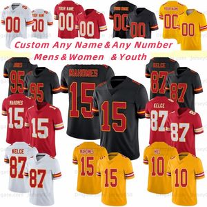 Travis Kelce 87 Patrick Mahomes 15 Isaih Pacheco 10 Maglia da calcio Chris JonesCreed Humphrey Harrison Butker Nick Bolton Justyn Ross Kadarius Toney Kadarius Toney