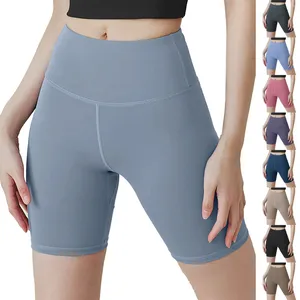 Women's Pants Yoga Five Points To Lift The Buttocks Elastic High Waisted Tight Bottoming Fitness Sports Leggings Shorts