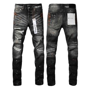 Lila varumärke jeans amerikanska high street svart hål patch 9018sx5osx5oDdlh