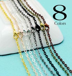 20 Pcs 182430 Inch Cable Chain Necklaces for Women Whole Rolo Necklace Chain GoldSilver PlatedBronzeCopperGunmetal H11755673