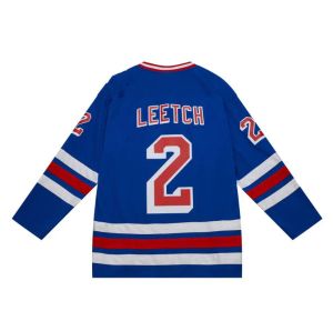 Brian Leetch Stitched Hockey Jersey Mitchell Ness 1993-94 Homens Mulheres Juventude S-3XL Retro Jerseys