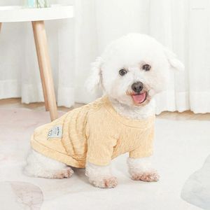 Abbigliamento per cani Classico maglione per animali domestici in tinta unita Camicia per cani con fondo Abbigliamento caldo invernale per piccolo bassotto Schnauzer Chihuahua