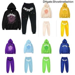 Spider Hoodie Męskie Bluzy Bluzy Purple Sp5der 555555 2024ss Pullover Men Men Women Młody bandyta Spider Web Star Letter DDM2