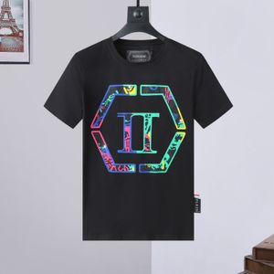 PLEIN BEAR T SHIRT Мужские дизайнерские футболки Брендовая одежда Rhinestone PP Skulls Мужская футболка с круглым вырезом SS SKULL Футболка в стиле хип-хоп Футболки 16723