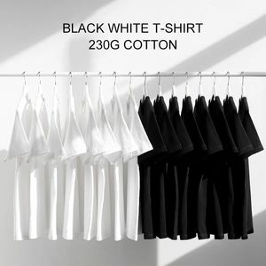 Man T-shirts Short Sleeve Cotton White Black Solid Color Casual Women Unisex Home Clothing Tops Tee Plain Classic Basic T-Shirt 240112