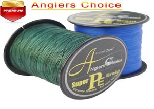 Anglers Choice 4 Strands PE Flätad fiskelinje Topp Multifilament Fiskelinje 500m 546yards 10lb 20lb 30 kg 40 kg 50 lb 60 lb 17192768