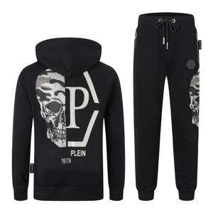 Plein Bear Mens Hoody Tracksuit أعلى بنطلون سداسي هوساجون هوديز غير رسمية سروال السترات السترات الصعود على السراويل مجموعات الرياضة 71198