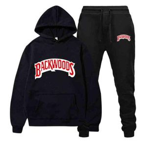 Модный брендовый комплект Backwoods Men039s, флисовая толстовка с капюшоном, толстый теплый спортивный костюм, спортивная одежда, спортивные костюмы с капюшоном, мужской Sweatsuit9197420