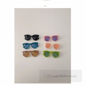 Sommer Kinder Sonne mit Sonnenbrille Jungen Mädchen Candy Farbe Sonnenbrille Schutzbrille Mode Kinder Uv 400 Schutzbrille Z6668