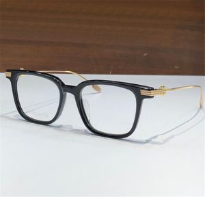 새로운 패션 디자인 스퀘어 광학 안경 8257 클래식 모양 아세테이트 판자 프레임 가죽 케이스 투명 렌즈와 단순하고 인기있는 스타일