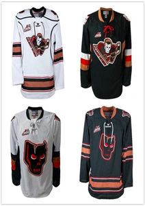 Nikivip retro Calgary Hitmen WHL White Black Retro Ice Hockey Jersey Men039s Stitched Custom Number Name Jerseys3215392