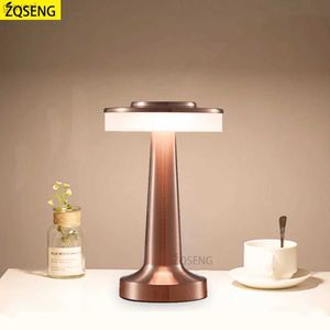 Night Lights Retro Bar Table Lamp Led Rechargeable Desk Light Room Decor Lampe Camping Luces Bedroom Coffee Decoration Chambre Night Lights YQ240112