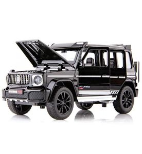 132 Diecast Metal Oyuncak Araba Model Aracı SUV Yeni G700 Yüksek Simülasyon Ses ve Işık Geri Çeken Araba Koleksiyonu Çocuk Oyuncak Hediyeleri LJ27330530