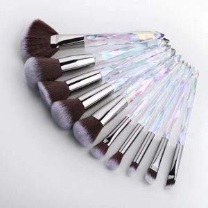 Escovas KOSMETYKI Soft Fluffy Makeup Brush Set para Cosméticos Foundation Blush Powder Eyeshadow Premium Clear Makeup Brush Ferramentas de beleza