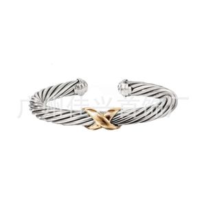 Designer David Yuman Gioielli Bracciale Popolare Twisted Pattern 8 Cross x Open Lexus