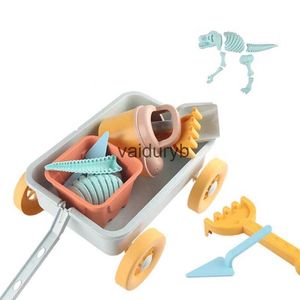 Sand Play Water Fun Toddar Beach Toy Sand Gadgets för barn Sand Shovel Bucket Watering Pot Fordon Färgglad vagn Baby Birthday PresentsVaiduryb