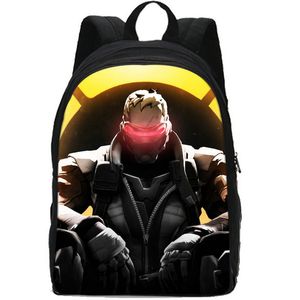 Soldier 76-Rucksack, Jack Morrison-Tagesrucksack, Schultasche, Game-Print-Rucksack, Bild-Schultasche, Foto-Tagesrucksack