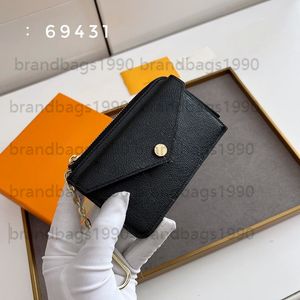 Fashion Key bag Coin bag keychain Wholesale leather wallet for women short wallet Card holder women purse classic zipper pocket 69431