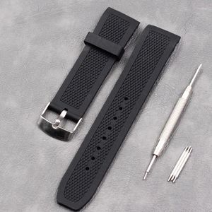 Watch Bands Silicone Strap Men's Accessories 22mm Ladies Sweat-absorbent Sports Waterproof Buckle