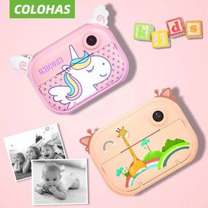 Connectors Kids Video Photo Camera with Print Children's Instant Print Camera Toys for Kids Girls Birthday Gift Instantane Print Camera