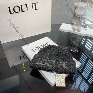 Loewee Hat Fashion Beanie wełniany dzianinowy kapelusz dla kobiet projektantki loe my kapelusz zimowy kaszmirowy ciepły kapelusz dla mężczyzn tqot