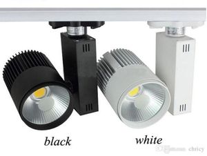 LED -spårlätt Rail Spots Lamp för hembutik Shop Showroom Tak Spotlight Black White 2Wire TrackLight5869492