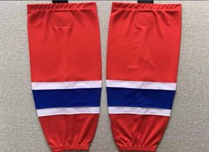 Kinder Jugend Männer Eishockeysocken Trainingssocken 100 Polyester Übungssocken Hockeyausrüstung rot2500706