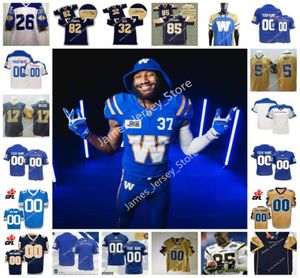 Anpassad CFL Winnipeg Blue Bombers Jersey 84 Brendon O039Learyorange 82 Drew Wolitarsky 27 Johnny Augustine Whop Philyor 20 Brad4555648